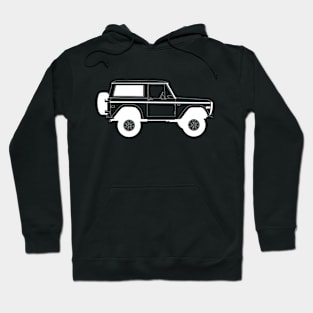 Ford Bronco White Outline Hoodie